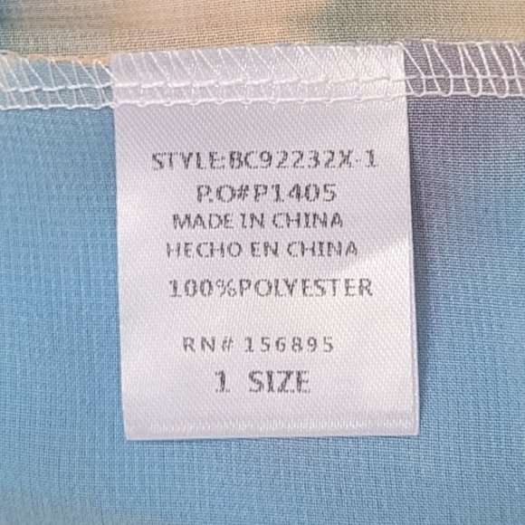 Tie Dye Cover Up with Wrist Band One Size - Picture 8 of 9